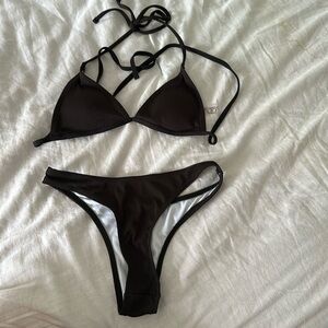 Black 2 piece bikini